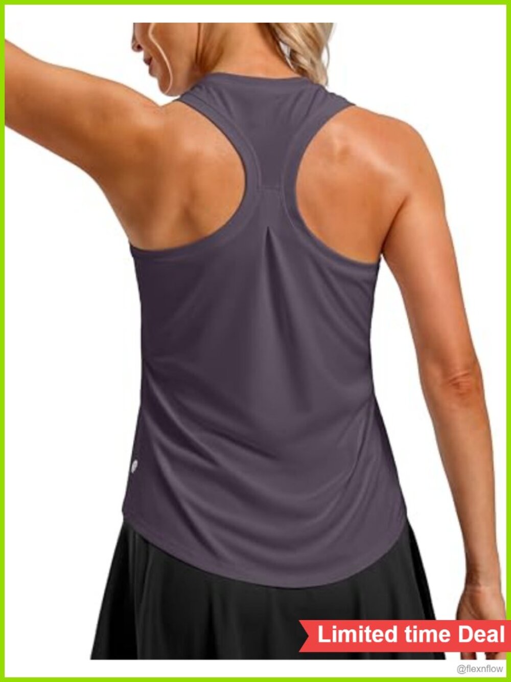 Women's Racerback Athletic Tank Top Quick Dry Workout Gym Yoga Shirt